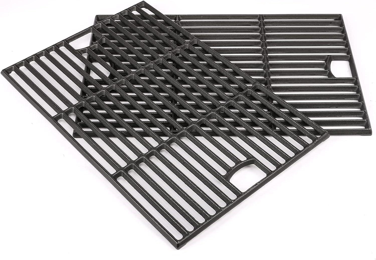 imageHisencn 17 inch Grill Cooking Grates for Homedepot Nexgrill 7200896 7200896B 7200896C 7200896CP 7200896E Cast Iron Grate Grill Grid Replacement Parts for Nexgrill 7200898 7200898A 3 PackCast Iron