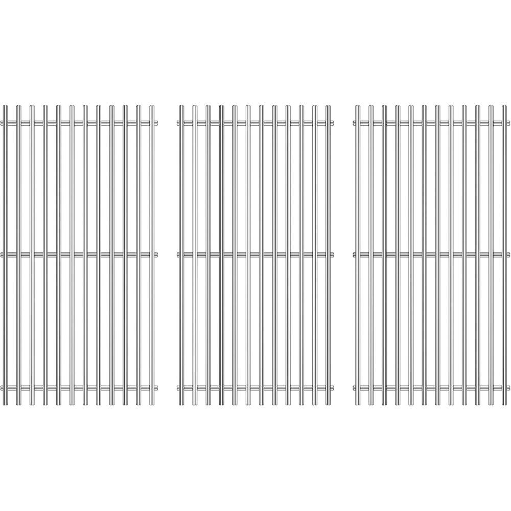 imageHisencn 19 Inch Grill Grates Replacement for Jenn Air 7200062 7200062lp 7200337 7200164 Brinkmann 8108502S 8108501S Gas Grill Nexgrill 7200003 Charmglow 7200234 Part Number 11585000Stainless Steel