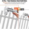 Grill Grates for Nexgrill Replacement Parts 4 Burner 720-0830H 720-0830X 720-0888S 720-0783W, 304 Stainless Steel 17 Inch Cooking Grates for Homedepot Nexgrill 5 Burner 720-0888N 720-0888 Gas Grill(304 Stainless Steel)