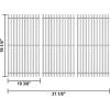 Hisencn 19 Inch Grill Grates Replacement for Jenn Air 720-0062 720-0062-lp 720-0337 720-0164, Brinkmann 810-8502-S 810-8501-S Gas Grill, Nexgrill 720-0003, Charmglow 720-0234, Part Number: 115-8500-0(Stainless Steel)