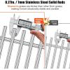 Hisencn 19 Inch Grill Grates Replacement for Jenn Air 720-0062 720-0062-lp 720-0337 720-0164, Brinkmann 810-8502-S 810-8501-S Gas Grill, Nexgrill 720-0003, Charmglow 720-0234, Part Number: 115-8500-0(Stainless Steel)