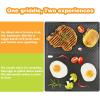 Hisencn Cooking Grate and Griddle Replacement Parts for Nexgrill 720-0830H, 720-0783E, 720-0888N, 720-0888, 720-0697, Fit for Charbroil 463241113, 463449914, Kenmore 720-0670A, 41516106210, 2 Pack(1 Pack Griddle+1 Pack Grate)