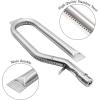 Hisencn Repair Kit for Members Mark BQ05046-6, BBQ Pro BQ05041-28, BQ51009, Sam’s Club, Outdoor Gourmet BQ05037-2, BQ05046-6A Gas Grill Models, Burner Tube, Porcealain Steel Heat Plate, Burner Cover(Burner + SS Heat Plate)