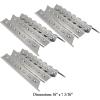 Hisencn Replacement Parts for Perfect Flame 3019L, 3019LNG Gas Grill Models Stainless Steel Replacement Grill Parts SS Burner & SS Heat Plate Repair Kit