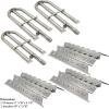 Hisencn Replacement Parts for Perfect Flame 3019L, 3019LNG Gas Grill Models Stainless Steel Replacement Grill Parts SS Burner & SS Heat Plate Repair Kit