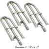 Hisencn Replacement Parts for Perfect Flame 3019L, 3019LNG Gas Grill Models Stainless Steel Replacement Grill Parts SS Burner & SS Heat Plate Repair Kit