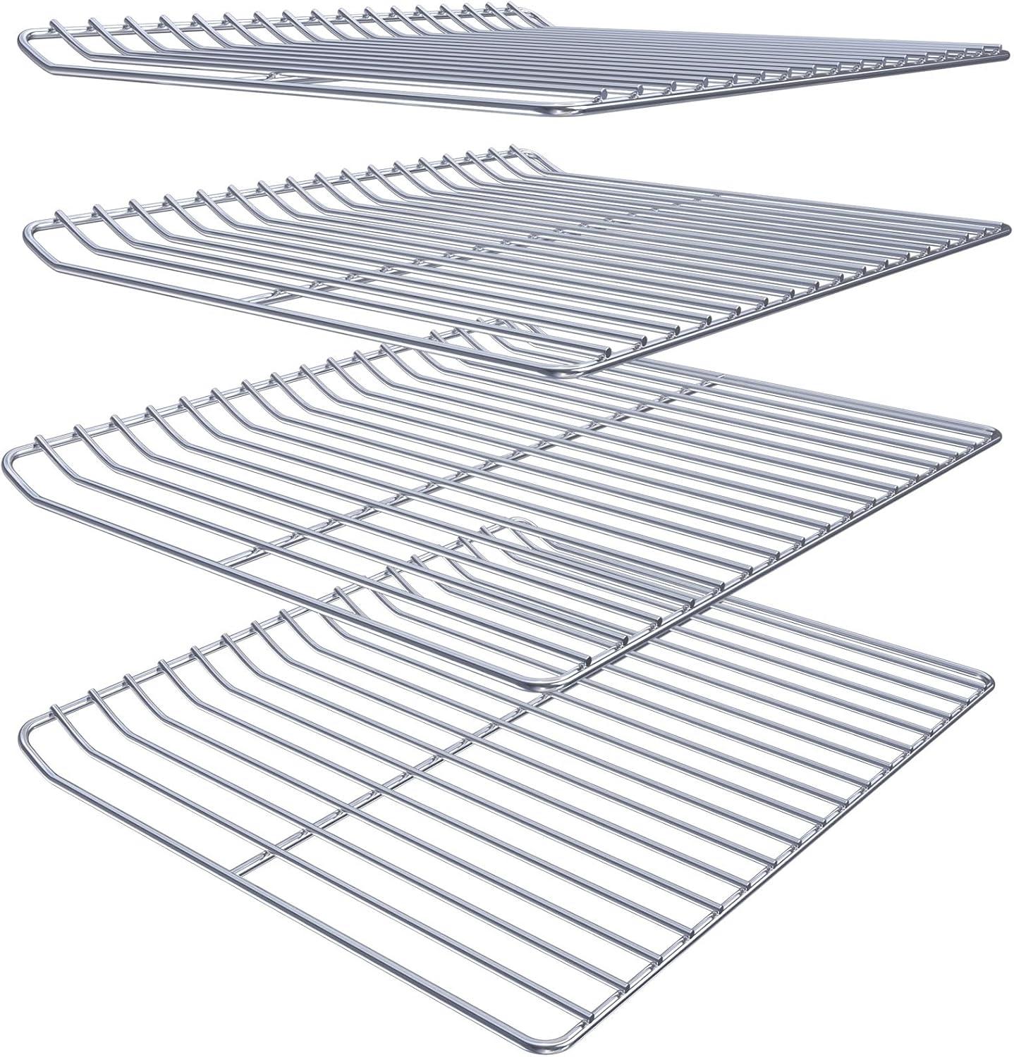 imageCooking Grate Replacement Parts for Masterbuilt Electric Smoker 40 Inch 1969 x 122 Chrome Plated Grill Grids Masterbuilt MB20070115 Smoker Grates Replacement 3 Pack Chrome SteelChrome Steel