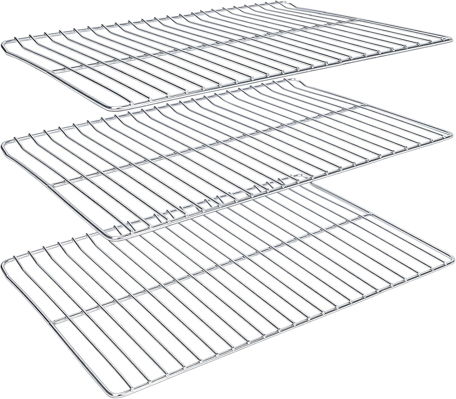 imageCooking Grate Replacement Parts for Masterbuilt Electric Smoker 40 Inch 1969 x 122 Chrome Plated Grill Grids Masterbuilt MB20070115 Smoker Grates Replacement 3 Pack Chrome SteelStainless Steels