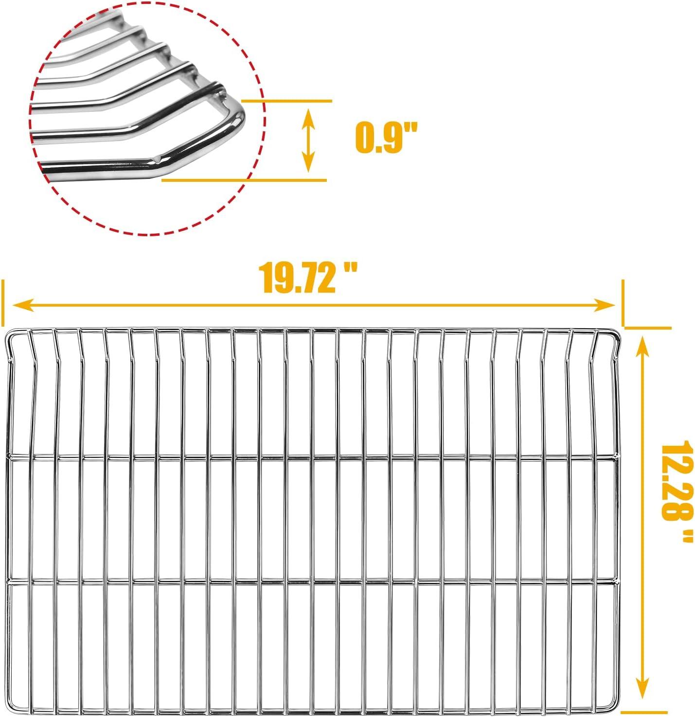 imageCooking Grate Replacement Parts for Masterbuilt Electric Smoker 40 Inch 1969 x 122 Chrome Plated Grill Grids Masterbuilt MB20070115 Smoker Grates Replacement 3 Pack Chrome SteelChrome Steel