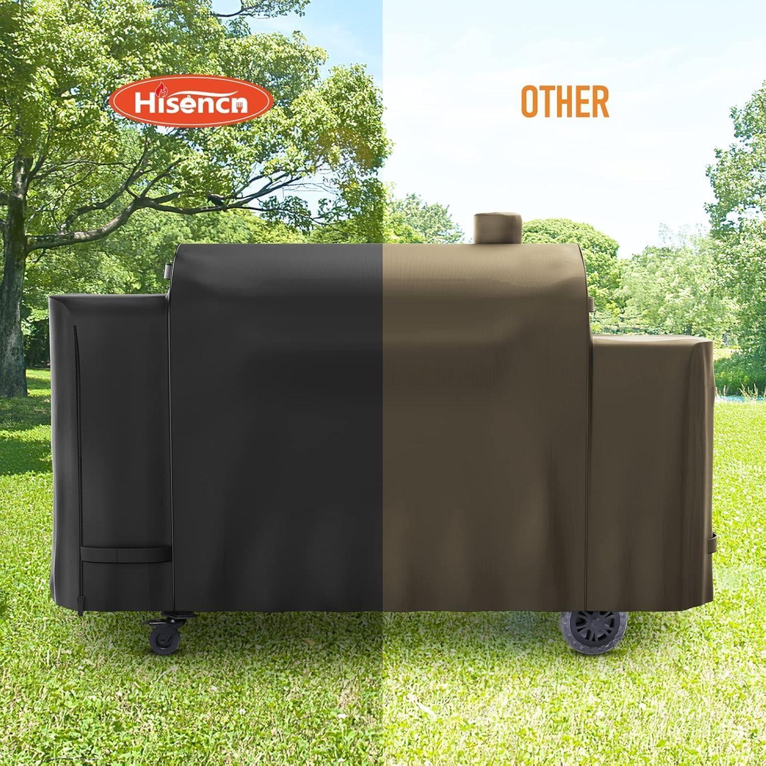 imageHisencn Grill Insulation Blanket for Pit Boss PBV3G1 Vertical Smoker Heat Retention BBQ Smoker Cover for Pit Boss 3 Series Gas Smoker PBV3G1 Fiberglass Thermal Insulated Blanket for Winter CookingFor PB1100
