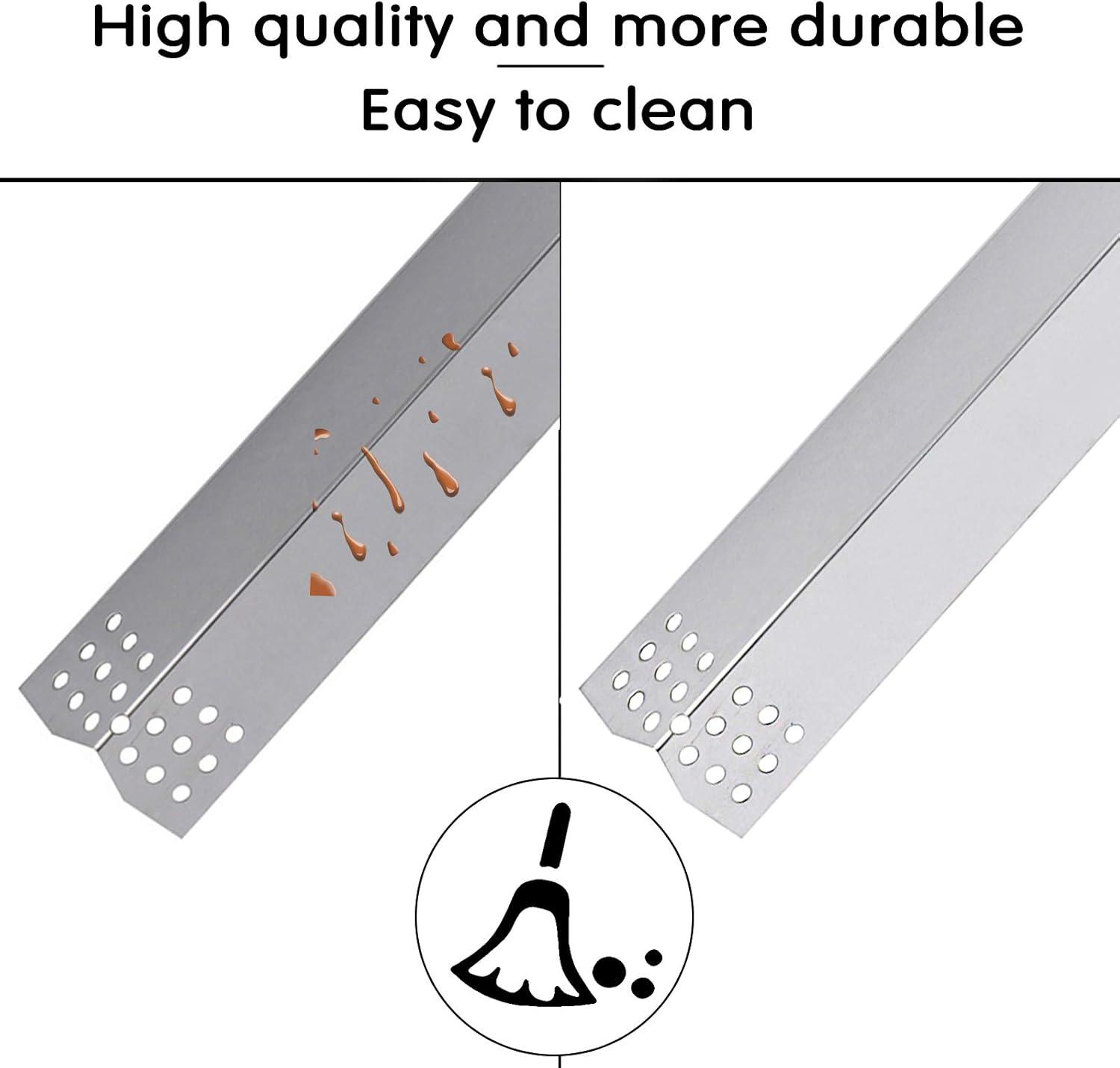 imageHisencn Repair Kit Replacement for Kitchen Aid 7200819 7200787D 7200819G 7200953 7200953A 7300953 Gas Grill Model Stainless Steel 165 inch Grill Burners Tube Heat Plate Tent Shield Deflector