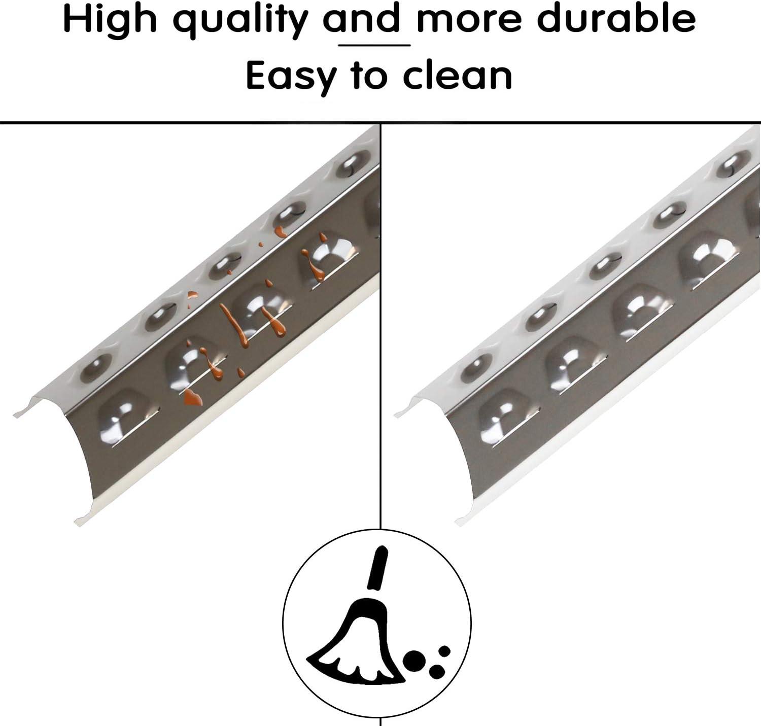 imageHisencn Replacement Repair Kit for Master Forge 5 Burner 25183 3218LT 3218LTM 3218LTN L3218 Gas Grill BBQ Grill Pipe Burners Tube Heat Shield Tent Plate Parts Stainless Steel