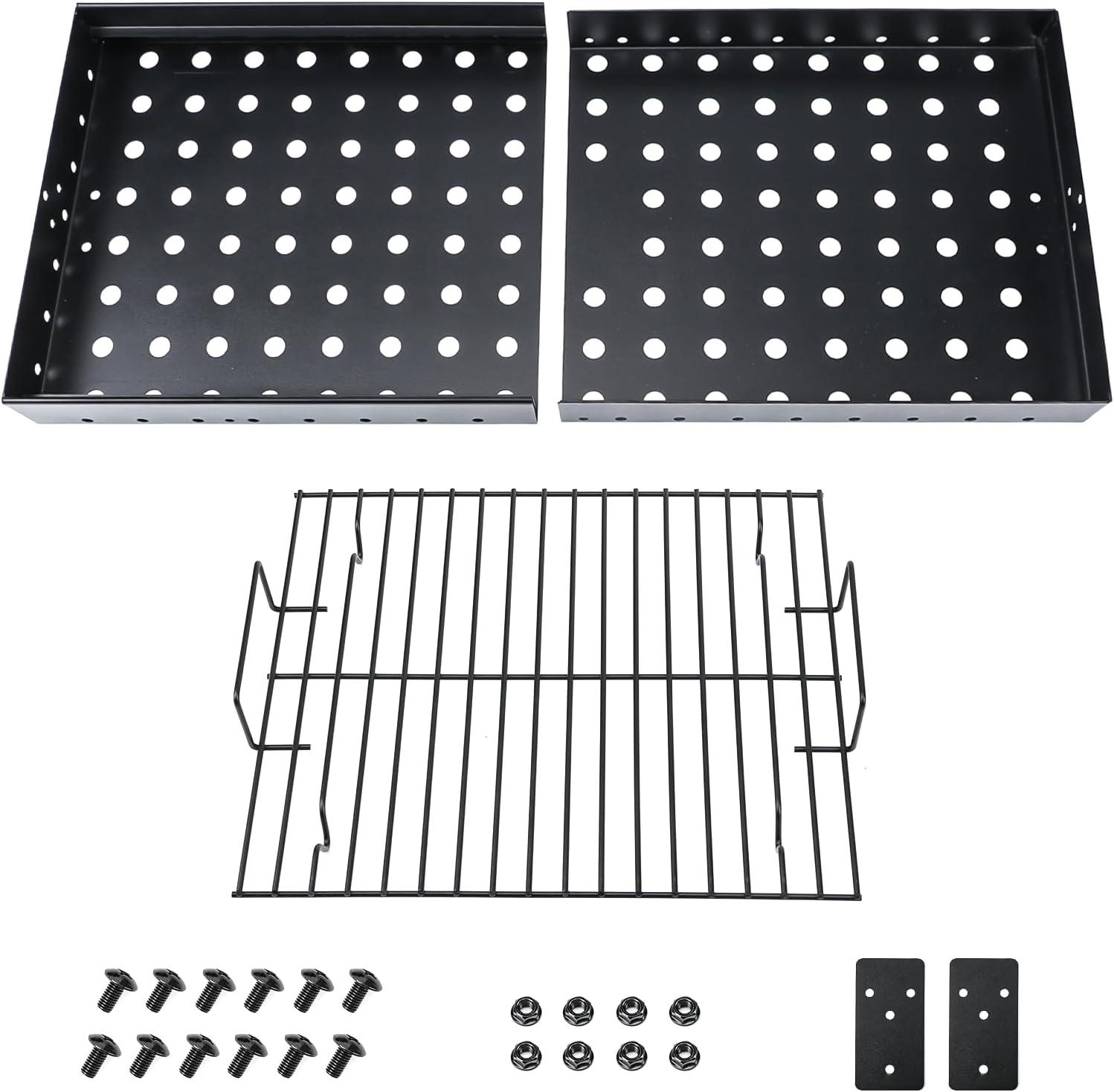 imageHisencn Stretchable Charcoal Tray 1528 inches for 47183T21 PS9900 Black HighTemperature Coating Charcoal Basket for HC4518L PS9500 8500 6800 6500 SH19030119 SH19030219 SH9916 Replacement Parts