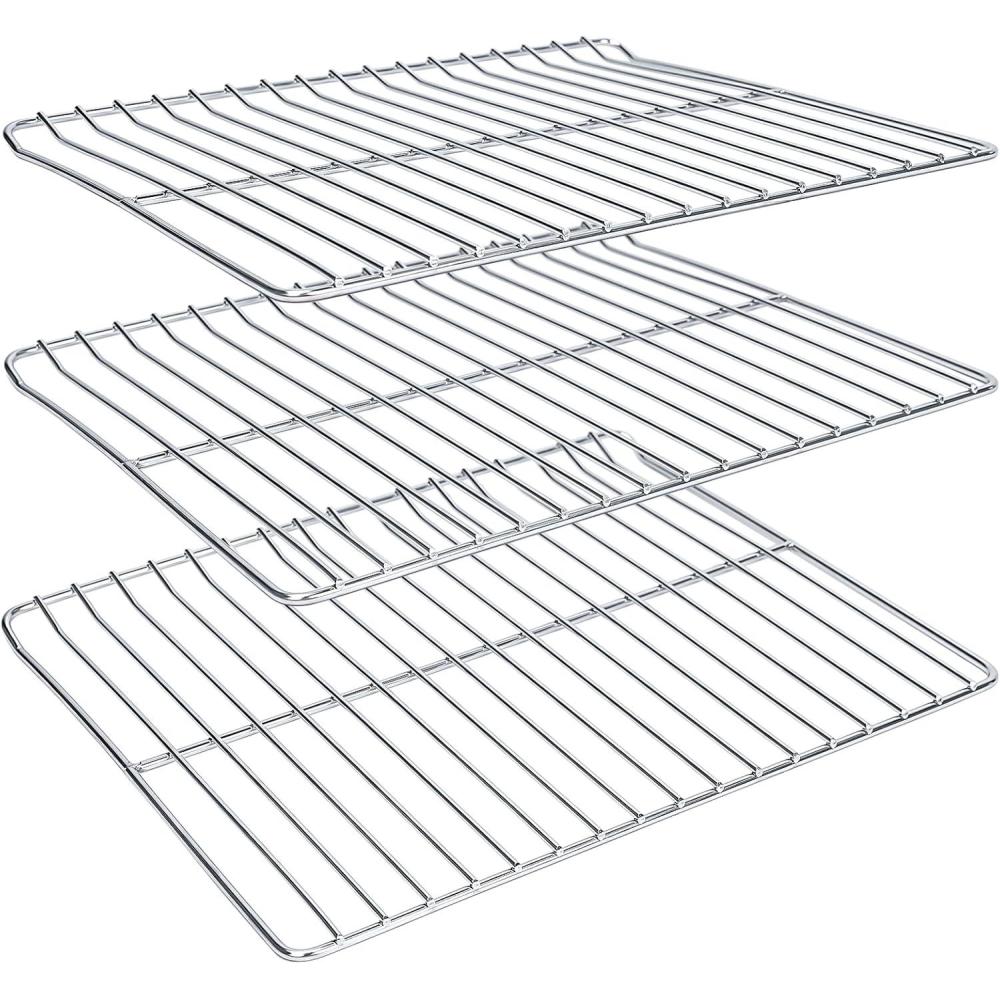 imageCooking Grate Replacement Parts for Masterbuilt Electric Smoker 40 Inch 1969 x 122 Chrome Plated Grill Grids Masterbuilt MB20070115 Smoker Grates Replacement 3 Pack Chrome SteelStainless Steels
