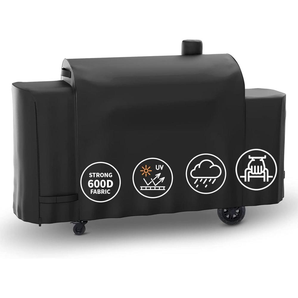 imageHisencn Grill Cover for Pit Boss Austin XL 600D Heavy Duty Pellet Smoker BBQ Cover for Pit Boss 1000 Series 1000D3 1000S 1000SC Rancher XL 1100 Pro 1150 Z Grill 1000 UV amp Fade ResistantFor PB1100