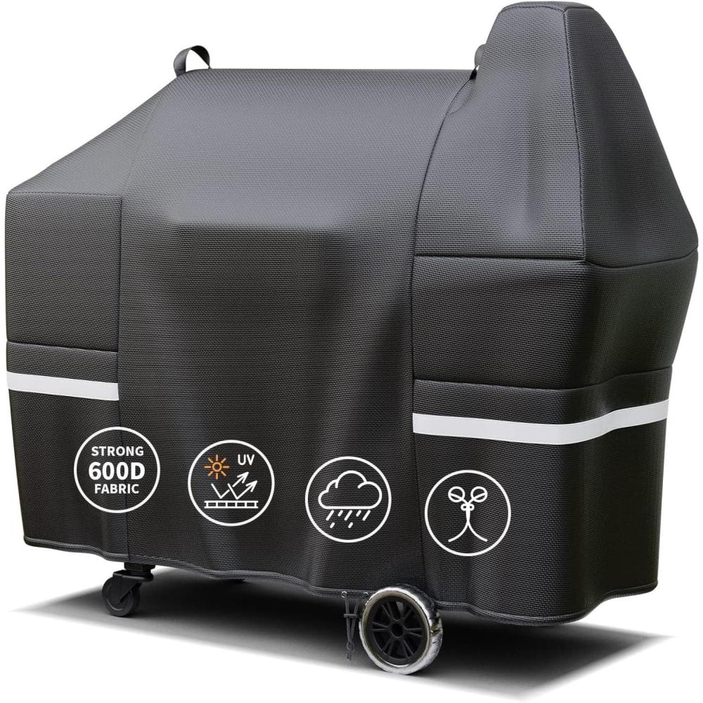 imageHisencn Grill Insulation Blanket for Pit Boss PBV3G1 Vertical Smoker Heat Retention BBQ Smoker Cover for Pit Boss 3 Series Gas Smoker PBV3G1 Fiberglass Thermal Insulated Blanket for Winter CookingFor PB1000