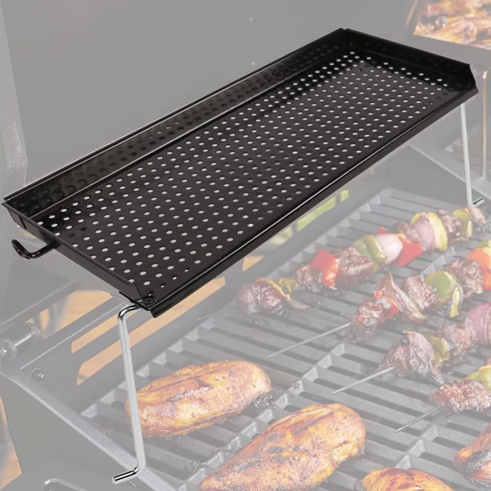 imageHisencn Warming Rack for Pit Boss Memphis Ultimate Gas and Charcoal Combo Grill with Electric Smoker Grill Replacement Parts for Pit Boss Smoker and Charcoal Grills