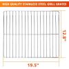 Cooking Grate Replacement Parts for Masterbuilt Electric Smoker 40 Inch, 19.69″ x 12.2″ Chrome Plated Grill Grids Masterbuilt MB20070115 Smoker Grates Replacement, 3 Pack, Chrome Steel(Stainless Steels)