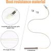 Fire Burn Pot and Hot Rod Ignitor Kit Replacement Parts for Traeger and Pit Boss Pellet Grill with Ash Remover, Screws and Fuse, Black Porcelain-Enameled(Hot Rod + Fire Burn Pot)