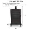 Flame Broiler Kit for Pit Boss Pellet Grills 1600/1150/1000/850/820/700, Heavy-Duty Flame Broiler Cover Kit, Main Plate Slider, Slide Adjust 23-32 Inches, Replacement Parts for Pit Boss Smoker(Black)