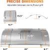 Flame Broiler Kit for Pit Boss Pellet Grills 1600/1150/1000/850/820/700, Heavy-Duty Flame Broiler Cover Kit, Main Plate Slider, Slide Adjust 23-32 Inches, Replacement Parts for Pit Boss Smoker(Silver)