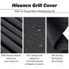 Flame Broiler Kit for Pit Boss Pellet Grills 1600/1150/1000/850/820/700, Heavy-Duty Flame Broiler Cover Kit, Main Plate Slider, Slide Adjust 23-32 Inches, Replacement Parts for Pit Boss Smoker(Black)