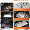 Flame Broiler Kit for Pit Boss Pellet Grills 1600/1150/1000/850/820/700, Heavy-Duty Flame Broiler Cover Kit, Main Plate Slider, Slide Adjust 23-32 Inches, Replacement Parts for Pit Boss Smoker(Silver)