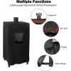 Flame Broiler Kit for Pit Boss Pellet Grills 1600/1150/1000/850/820/700, Heavy-Duty Flame Broiler Cover Kit, Main Plate Slider, Slide Adjust 23-32 Inches, Replacement Parts for Pit Boss Smoker(Black)