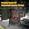 Hisencn Cooking Grate for Masterbuilt Smoker 30 Inch, 4 PCS 13.3″ x 13.6″ Smoking Racks for Masterbuilt Propane Smoker 20051311, MB20052318, Pro Smoker MB26050412 with Cooking Rack Support