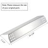 Hisencn Grill Heat Plates for Kitchen Aid 720-0733A, 720-0745, 720-0745B 740-0781, Stainless Steel Heat Shield Burner Cover Grill Replacement Parts for Monument 35633 17842 4 Burner Gas Grill(Stainless Steel)