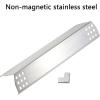 Hisencn Grill Heat Plates for Kitchen Aid 720-0733A, 720-0745, 720-0745B 740-0781, Stainless Steel Heat Shield Burner Cover Grill Replacement Parts for Monument 35633 17842 4 Burner Gas Grill(Stainless Steel)