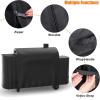 Hisencn Grill Insulation Blanket for Pit Boss PBV3G1 Vertical Smoker, Heat Retention BBQ Smoker Cover for Pit Boss 3 Series Gas Smoker PBV3G1, Fiberglass Thermal Insulated Blanket for Winter Cooking(For PB1100)