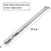 Hisencn Repair Kit Replacement for Kitchen Aid 720-0819 720-0787D 720-0819G 720-0953 720-0953A 730-0953 Gas Grill Model, Stainless Steel 16.5 inch Grill Burners Tube, Heat Plate Tent Shield Deflector
