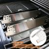 Hisencn Repair Kit for Master Forge 1010037, 1010048 Gas Grill Models, Stainless Steel Burners, Stainless Steel Heat Plates Replacement Parts, Grill Replacement Parts for Master Forge