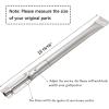 Hisencn Replacement Parts for Kitchen Aid 720-0733 720-0733A 720-0954, Grill Parts for Kitchenaid 4 Burner 740-0781 740-0780 720-0745 720-0745b Gas Grill Burner, Heat Plate and Igniter Electrode Kit(Stainless Steel)