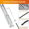 Hisencn Replacement Parts for Kitchen Aid 720-0733 720-0733A 720-0954, Grill Parts for Kitchenaid 4 Burner 740-0781 740-0780 720-0745 720-0745b Gas Grill Burner, Heat Plate and Igniter Electrode Kit(Porcelain Steel)
