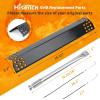 Hisencn Replacement Parts for Kitchen Aid 720-0733 720-0733A 720-0954, Grill Parts for Kitchenaid 4 Burner 740-0781 740-0780 720-0745 720-0745b Gas Grill Burner, Heat Plate and Igniter Electrode Kit(Porcelain Steel)