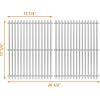 Hisencn Replacement Parts for Master Forge 1010037 1010048 Gas Grill Models, Stainless Steel Burners, Stainless Heat Plates Tent Shield and Cooking Grids Grill Grate Repair Kit