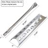 Hisencn Replacement Repair Kit for Master Forge 5 Burner 2518-3, 3218LT, 3218LTM, 3218LTN, L3218 Gas Grill, BBQ Grill Pipe Burners Tube, Heat Shield Tent Plate Parts, Stainless Steel