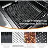 Hisencn Stretchable Charcoal Tray 15-28 inches for 47183T-21 PS9900, Black High-Temperature Coating Charcoal Basket for HC4518L PS9500 8500 6800 6500 SH19030119 SH19030219 SH9916 Replacement Parts