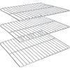 Cooking Grate Replacement Parts for Masterbuilt Electric Smoker 40 Inch, 19.69″ x 12.2″ Chrome Plated Grill Grids Masterbuilt MB20070115 Smoker Grates Replacement, 3 Pack, Chrome Steel(Stainless Steels)