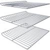 Cooking Grate Replacement Parts for Masterbuilt Electric Smoker 40 Inch, 19.69″ x 12.2″ Chrome Plated Grill Grids Masterbuilt MB20070115 Smoker Grates Replacement, 3 Pack, Chrome Steel(Chrome Steel)