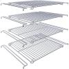 Hisencn Cooking Grate for Masterbuilt Smoker 30 Inch, 4 PCS 13.3″ x 13.6″ Smoking Racks for Masterbuilt Propane Smoker 20051311, MB20052318, Pro Smoker MB26050412 with Cooking Rack Support