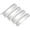 Hisencn Grill Heat Plates for Kitchen Aid 720-0733A, 720-0745, 720-0745B 740-0781, Stainless Steel Heat Shield Burner Cover Grill Replacement Parts for Monument 35633 17842 4 Burner Gas Grill(Stainless Steel)