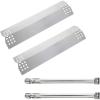 Hisencn Repair Kit Replacement for Kitchen Aid 720-0819 720-0787D 720-0819G 720-0953 720-0953A 730-0953 Gas Grill Model, Stainless Steel 16.5 inch Grill Burners Tube, Heat Plate Tent Shield Deflector