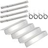 Hisencn Replacement Parts for Kitchen Aid 720-0733 720-0733A 720-0954, Grill Parts for Kitchenaid 4 Burner 740-0781 740-0780 720-0745 720-0745b Gas Grill Burner, Heat Plate and Igniter Electrode Kit(Stainless Steel)