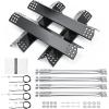 Hisencn Replacement Parts for Kitchen Aid 720-0733 720-0733A 720-0954, Grill Parts for Kitchenaid 4 Burner 740-0781 740-0780 720-0745 720-0745b Gas Grill Burner, Heat Plate and Igniter Electrode Kit(Porcelain Steel)