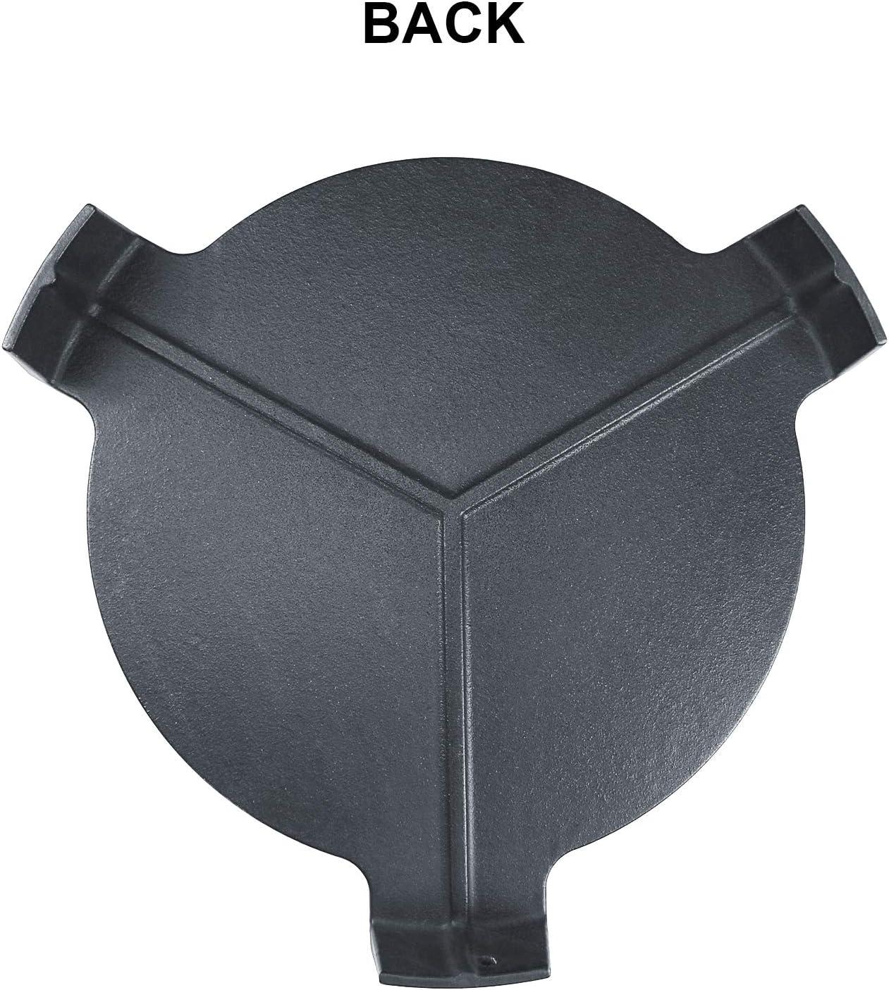 imageHisencn 18 Cast Iron Plate Setter for Large Big Green Egg Accessories and Other 18 Inches Diameter Cooking Grills Kamado Grill Pizza Stone Heat Deflector with 3 Legs