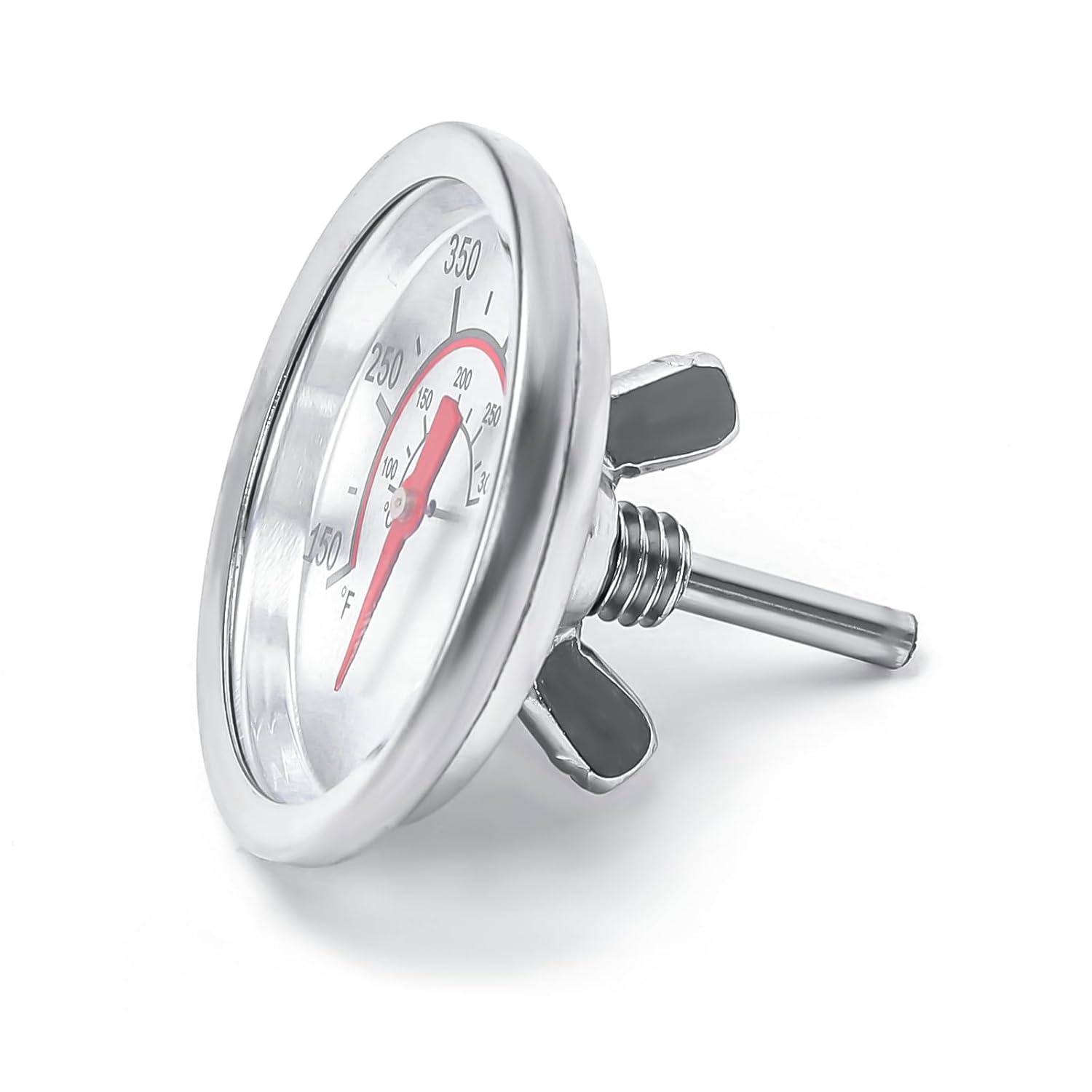 imageHisencn G3510076W1 Temp Gauge Thermometer Heat Indicator Replacement for Charbroil and Kenmore Gas Grill Models Stainless Steel Temperature Gauge T00473 1PK Repair PartsFor Charbroil grill