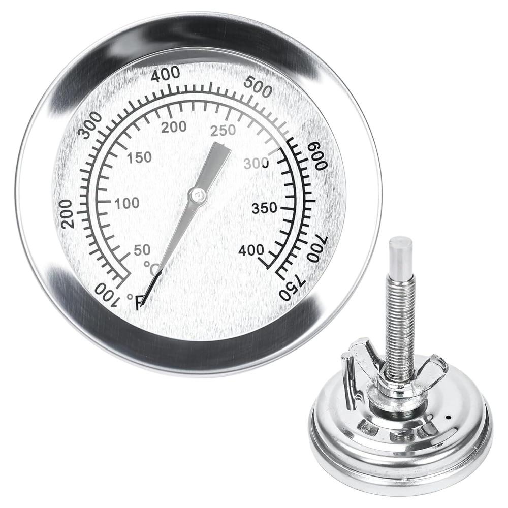 imageHisencn G3510076W1 Temp Gauge Thermometer Heat Indicator Replacement for Charbroil and Kenmore Gas Grill Models Stainless Steel Temperature Gauge T00473 1PK Repair PartsFor Chargriller grill